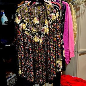 Free people large tunic flowered new large